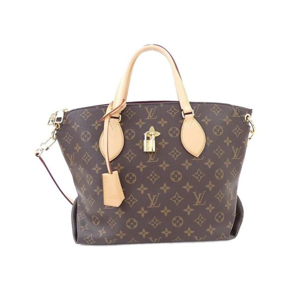 Louis Vuitton Monogram Flower Zipped Tote MM Bag Marron / Gold - Picture 1 of 9